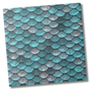 Azulejo De Cerâmica Padrão Metálico do Teal