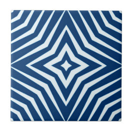 Azulejo De Cerâmica Padrão moderno com estrelas branco e azul M5