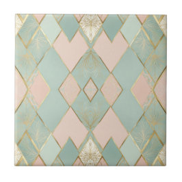 Azulejo De Cerâmica Padrão Moderno de Argila Pastel