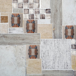 Azulejo De Cerâmica Padrão moderno de inclinação e ferrugem