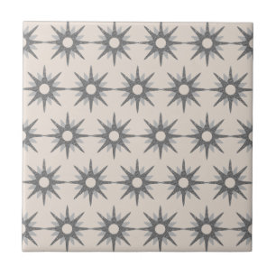 Azulejo De Cerâmica Padrão moderno do médio século de estoque de prata