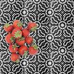 Azulejo De Cerâmica Padrão Mosaico abstrato moderno Preto E Branco<br><div class="desc">design abstrato e azulejo decorativo moderno com um padrão de mosaico geométrico em preto e branco.</div>