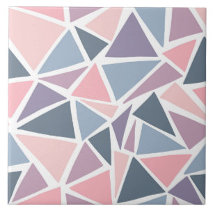 Azulejo De Cerâmica Padrão Mosaico Pastel Triangles