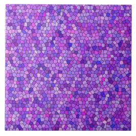 Azulejo De Cerâmica Padrão Mosaico Rosa Roxo