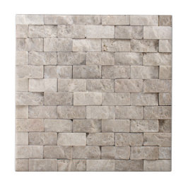 Azulejo De Cerâmica Padrão Mosaico Trendy Faux 3D Stone Brick