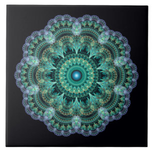 Azulejo De Cerâmica Padrão oriental fractal
