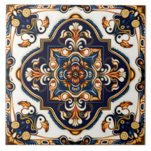 Padrão ornamentado Botânico espanhol mediterrânico