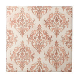 Azulejo De Cerâmica Padrão Ornamental de Aquarela de Damasco de Pêsseg