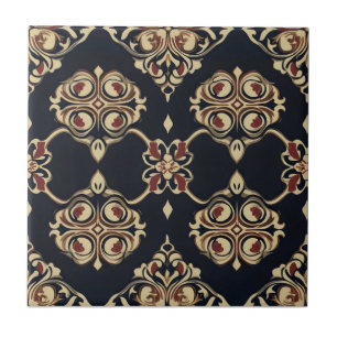Azulejo De Cerâmica Padrão Ornamental Elegante