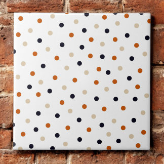 Azulejo De Cerâmica Padrão Polkadot Colorido