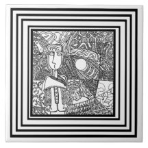 Padrão preto e branco