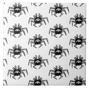 Azulejo De Cerâmica Padrão preto e branco