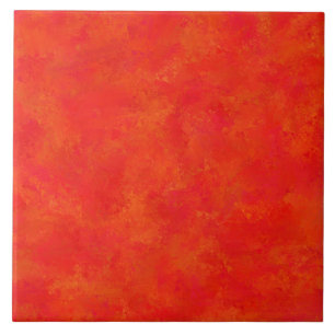 Azulejo De Cerâmica Padrão Red Orange Abstrato