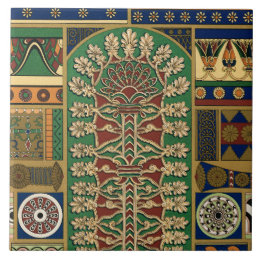 Azulejo De Cerâmica Padrão Retro Assírio