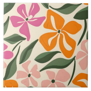 Azulejo De Cerâmica Padrão retrofloral