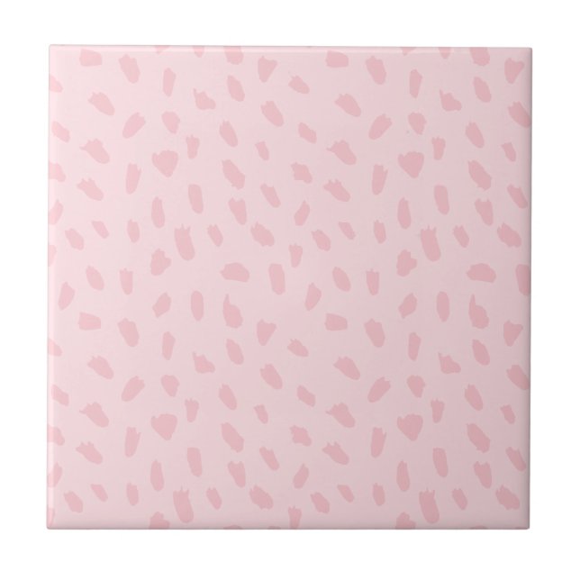 Azulejo De Cerâmica Padrão Rosa Corado (Frente)