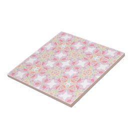 Azulejo De Cerâmica Padrão Rosa Rosa Rosa Delicada
