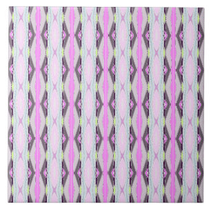 Azulejo De Cerâmica Padrão Rosa Único