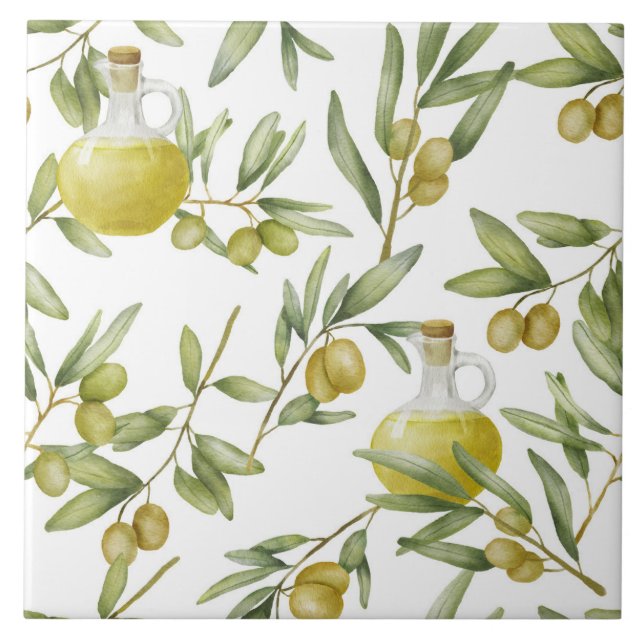 Azulejo De Cerâmica Padrão Rustic Olive (Frente)