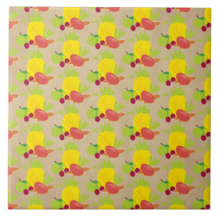 Azulejo De Cerâmica Padrão Rustic Vegetables