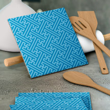 Padrão Sayagata, japonês, azul e azul-bebê