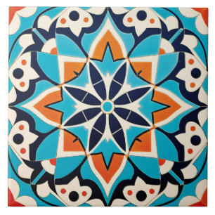 Azulejo De Cerâmica Padrão temático marroquino legal