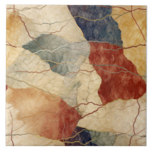 Azulejo De Cerâmica Padrão Terrestre do Marble do Tom