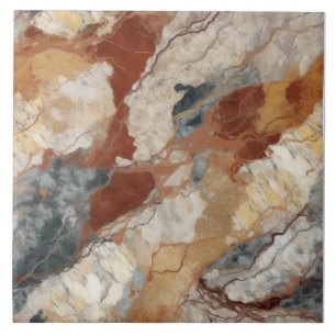 Azulejo De Cerâmica Padrão Terrestre do Marble do Tom