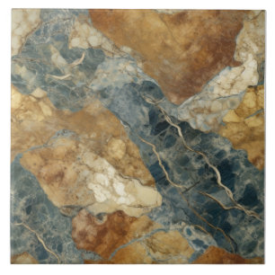 Azulejo De Cerâmica Padrão Terrestre do Marble do Tom