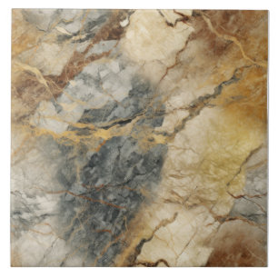 Azulejo De Cerâmica Padrão Terrestre do Marble do Tom