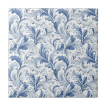 Padrão Toile de País Francês Azul