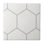 Azulejo De Cerâmica Padrão Trendy Traditional Classic Hexagon<br><div class="desc">Esse tradicional azulejo de estilo hexágono clássico de estilo cerâmico nunca sai do estilo, e pode ser tão versátil em seus usos: para um backsplash da cozinha, azulejo de recursos, fundo de lareira ou azulejo de chá de banheiro. Adicione um sotaque de design a qualquer sala. Outro uso é armar...</div>