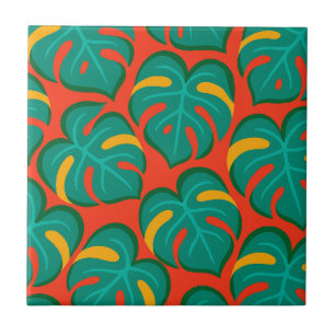 Azulejo De Cerâmica Padrão Tropical Fiesta