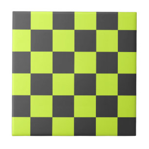Azulejo De Cerâmica Padrão verde e Cinza vibrante testado
