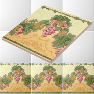 Azulejo De Cerâmica Padrão Vintage Victorian Era Grapevine Frieze