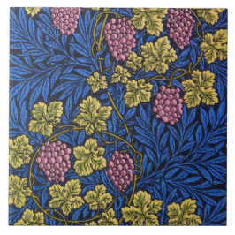 Azulejo De Cerâmica Padrão William Morris Grapevine (Vinhas De Vinho)