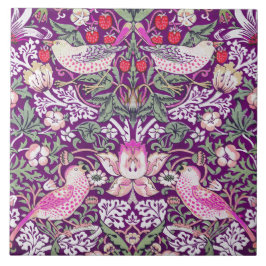Azulejo De Cerâmica Padrão William Morris Strawberry Thief