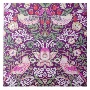Azulejo De Cerâmica Padrão William Morris Strawberry Thief
