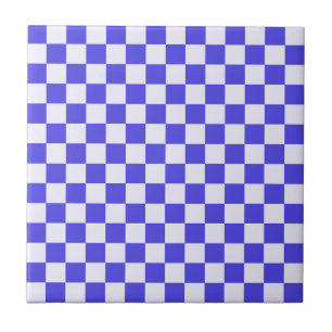 Azulejo De Cerâmica padrão xadrez creme de mirtilo