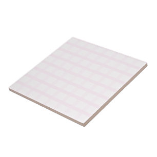 Azulejo De Cerâmica Padrão Xadrez Rosa Pastel e Rosa Quartzo Pastel 