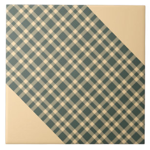 Azulejo De Cerâmica Padrão Xadrez Verde Amarelo