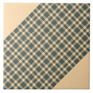 Azulejo De Cerâmica Padrão Xadrez Verde Amarelo