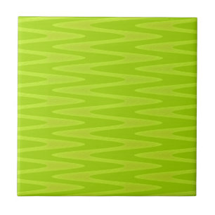Azulejo De Cerâmica Padrão Ziguezague Verde Chartreuse Brilhante Choca