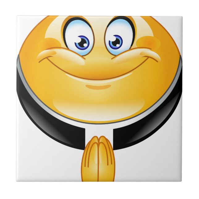 Azulejo De Cerâmica padre emoji (Frente)