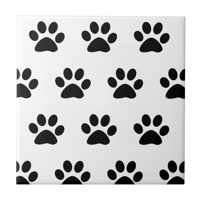 Azulejo De Cerâmica Padrões de impressão Na moda branco preto 2023 (Frente)