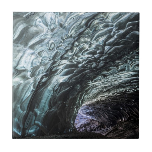 Azulejo De Cerâmica Padrões de Parede de Caverna de Gelo (Frente)
