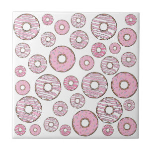 Azulejo De Cerâmica Padrões De Rosquinhas, Rosquinhas Rosa, Prensas