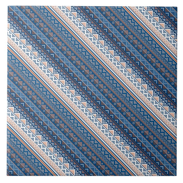 Azulejo De Cerâmica padrões decorativos ukrainianos bonitos (Frente)