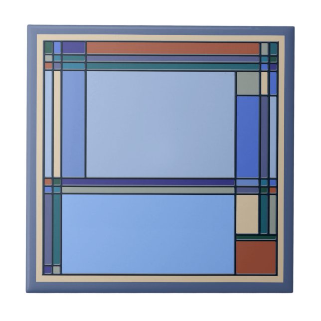 Azulejo De Cerâmica Padrões geométricos de Artes e Artesanatos Maravil (Frente)