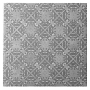 Azulejo De Cerâmica Padrões Geométricos de Cinzas de Círculos e Cru